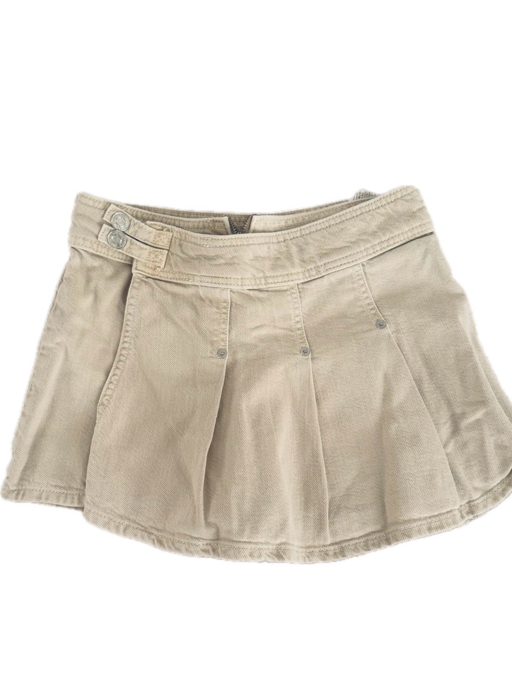 Zara girls denim beige skort size 11-12